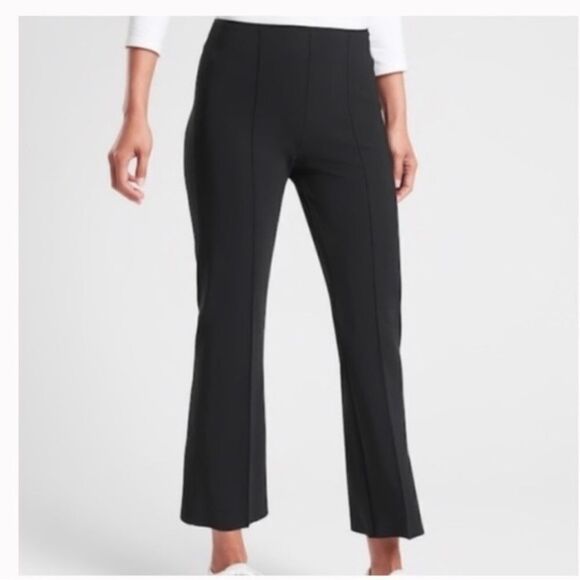 Athleta Black Mercurial Crop Flare Pants S - Picture 2 of 6